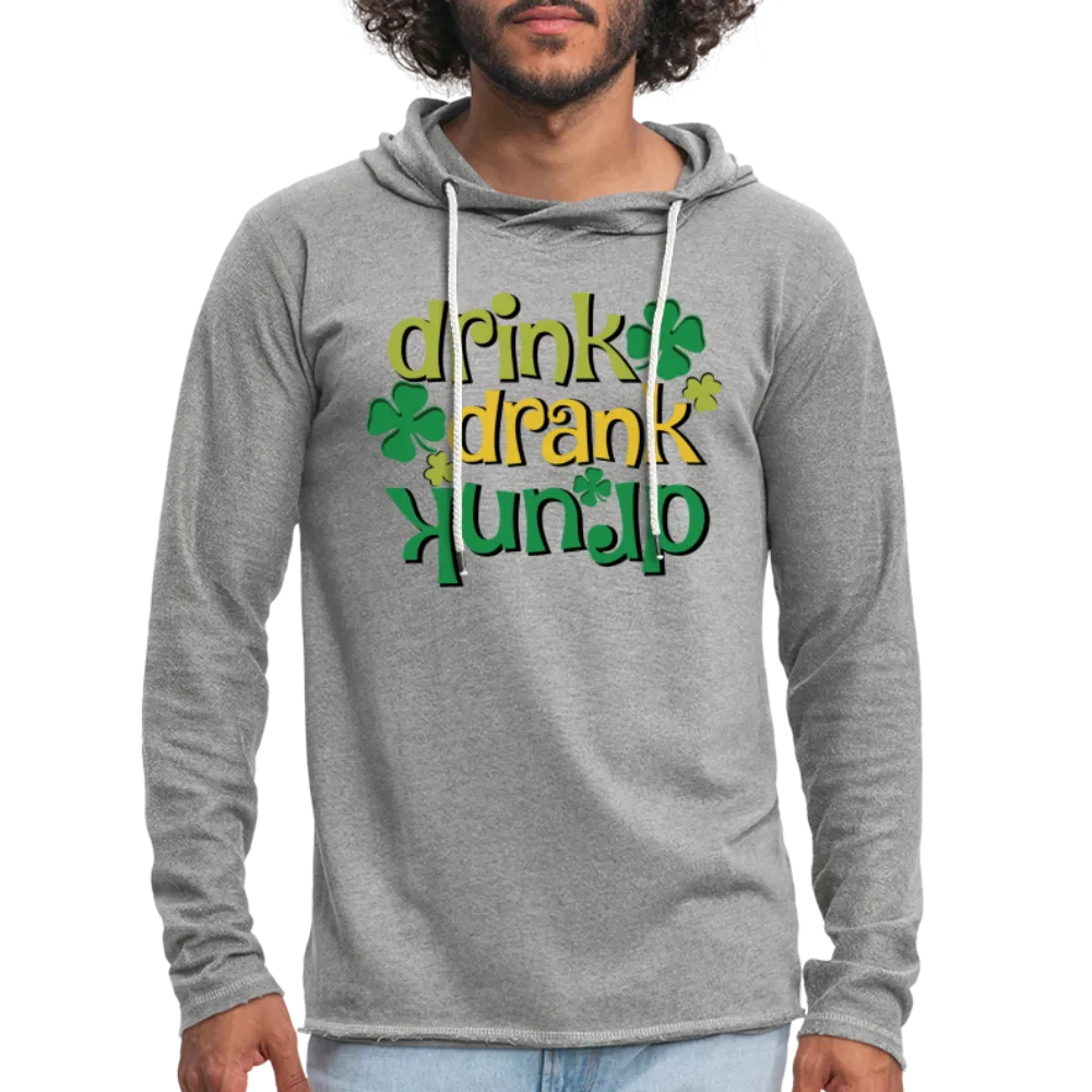 Drink Drank Drunk Lightweight Terry Hoodie (St Patrick's)