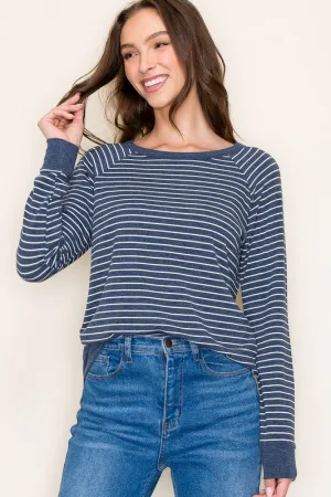 Terry Striped Top